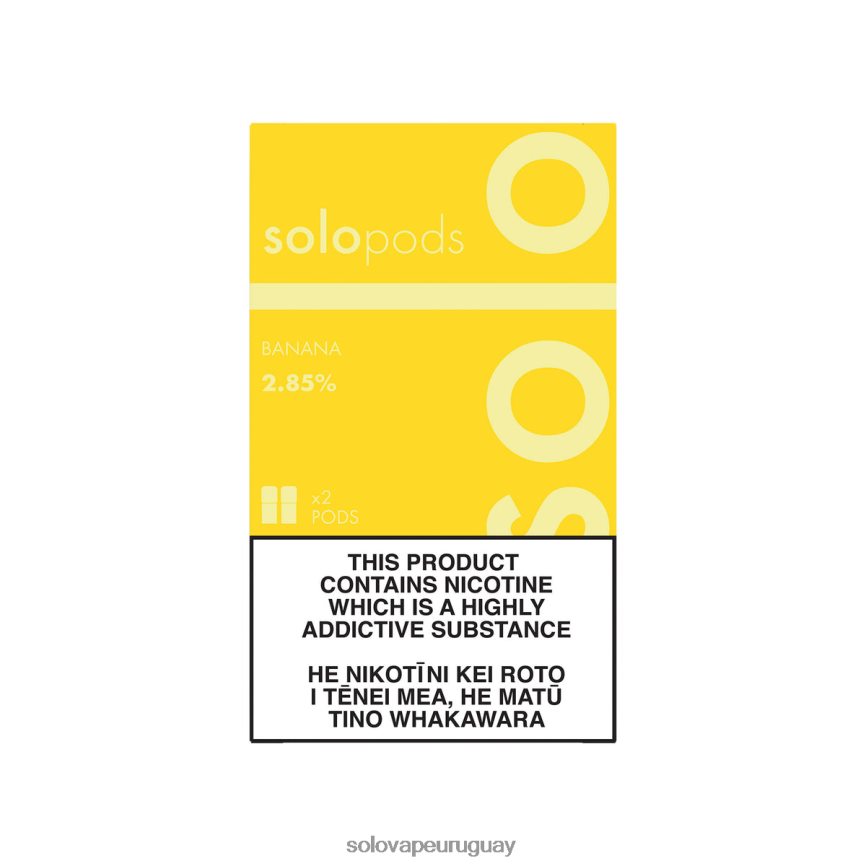 Solo paquete de 2 cápsulas de repuesto banana | Solo Vape Review BR48NP64